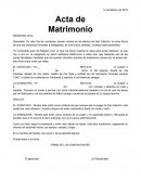 Acta de matrimonio--Registro Civil