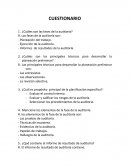 Cuestionario de Auditoria.