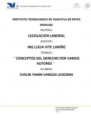TRABAJO ´CONCEPTOS DEL DERECHO POR VARIOS AUTORES´´