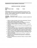 CONTROL DE LECTURA: “ANTIGONA”