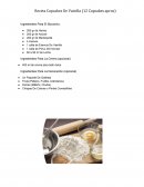 Receta Cupcakes De Vainilla (12 Cupcakes aprox)