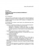 DECANO DE LA FACULTAD DE CIENCIAS ECONÓMICAS Y ADMINISTRATIVAS