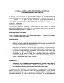 Modelo de acta de comunidad campesina.