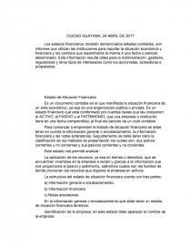 ANÁLISIS DE LOS ESTADOS FINANCIEROS. Página 2