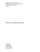 Alimentos con propiedades antibacteriales