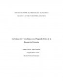 La Educación Tecnológica en el Segundo Ciclo de la Educación Primaria