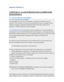 CAPITULO 1. LA NATURALEZA DE LA DIRECCIÓN ESTRATÉGIC
