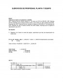 EJERCICIOS DE PROPIEDAD, PLANTA Y EQUIPO