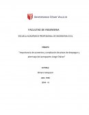 Importancia de aumentos y ampliación de pistas de despegue y aterrizaje del aeropuerto Jorge Chávez