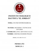 UN ENCUENTRO RADICAL