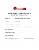 PROGRAMA DE ALTA ESPECIALIZACIÓN EN GESTIÓN DE PROCESOS 2017-1