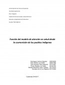 Función del modelo de atención en salud desde la cosmovisión de los pueblos indígenas