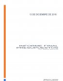 Informe Final Presupuestos