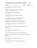 Encuesta sobre la contaminación acústica