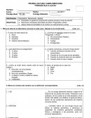 PRUEBA LECTURA COMPLEMENTARIA “PREGÚNTALE A ALICIA”