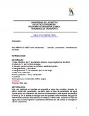 El procedimiento anterior fue realizado dos veces; una con relleno de canicas y otra para un relleno de frijol rojo previamente hidratado para evitar que absorbiera agua una vez introducido en la columna y así disminuir el error.