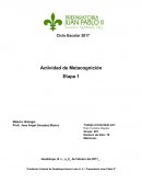 Actividad de Metacognición. Biologia