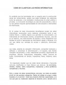COMO SE CLASIFICAN LAS REDES INFORMATICAS