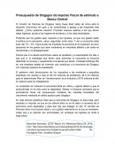 Presupuesto de Singapur da impulso Fiscal de estímulo a Banco Central.