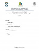 Ensayo sobre el capítulo 1 de Niebel: Métodos, Estándares y diseño del trabajo.