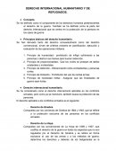 Derecho Internacional Humanitario.