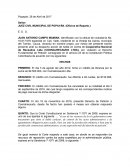 Accion de Tutela por el derecho