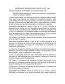 Educación básica comprende lo referente a la educación inicial, preescolar, primaria, secundaria y especial.