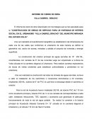 El informe de cierre de obra relacionado con los trabajos que se han ejecutado para la “CONSTRUCCION DE OBRAS DE SERVICIO PARA 20 VIVIENDAS DE INTERES SOCIAL EN EL URBANISMO “VILLA GABRIEL BRACHO” DEL MUNICIPIO MIRANDA DEL ESTADO ZULIA”.