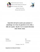 Desarrollo del huerto escolar para promover el aprendizaje en el área de agricultura de los niños y niñas de 6 grado. Sección A en la escuela bolivariana José Antonio uriana.