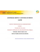 Introducción a los costos Actividad 3: Clasificación de costos bajo diferentes enfoques