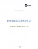 HABILIDADES SOCIALES RESOLUCION DE CONFLICTOS