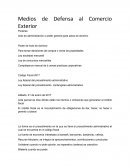 Medios de Defensa al Comercio Exterior.