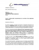 Resumen ASUNTO: DEVOLUCIÓN INJUSTIFICADA DE FACTURA POR SERVICIOS PRESTADOS.-