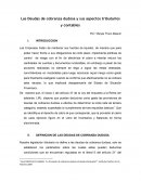 Las Deudas de cobranza dudosa y sus aspectos tributarios y contables.