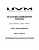 Administracion contemporanea y estrategica. Proyecto de empresa logistica en perecederos