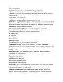 Producto: Conjunto de atributos físicos y tangibles. Puede ser un bien, servicio, lugar o una idea