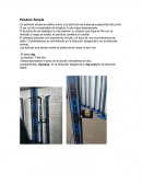 Un péndulo simple se define como una partícula de masa m suspendida del punto