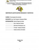 MORTERO-PLASTIFICANTES ORGANICO Y SINTETICO