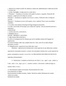 PROYECTO INNOVACIÒN EN DIFICULTADES DE APRENDIZAJE COMUNICACIÓN Y LENGUAJE