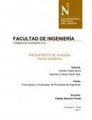 Formulacion y Evaluacion de Proyectos de Ingenieria