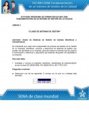 Actividad numero 2 de fundamentos de la calidad ISO 9001