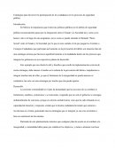 Estrategias para favorecer la participación de los ciudadanos en los procesos de seguridad pública