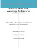 La aplicación de la prueba del polígrafo en la contratación de empleados en el ámbito laboral hondureño.