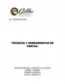 TÉCNICAS Y HERRAMIENTAS DE VENTAS. BASES DE DATOS
