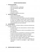 INFORME NEUROPSICOLÓGICO Practica de Psicofisiología