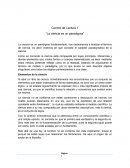 Control de Lectura 1 “La ciencia es un paradigma”