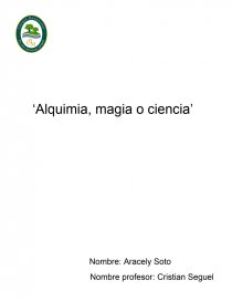 ‘Alquimia, magia o ciencia’. Página 1