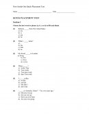 Placement test reseña