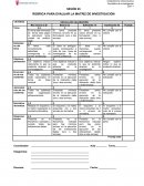 SESIÓN 05 RÚBRICA PARA EVALUAR LA MATRIZ DE INVESTIGACIÓN