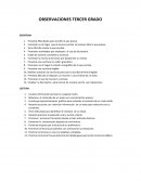 Observaciones tercer grado